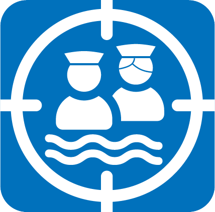 IMO Collection sight finder picture depicting seafarers inside the target